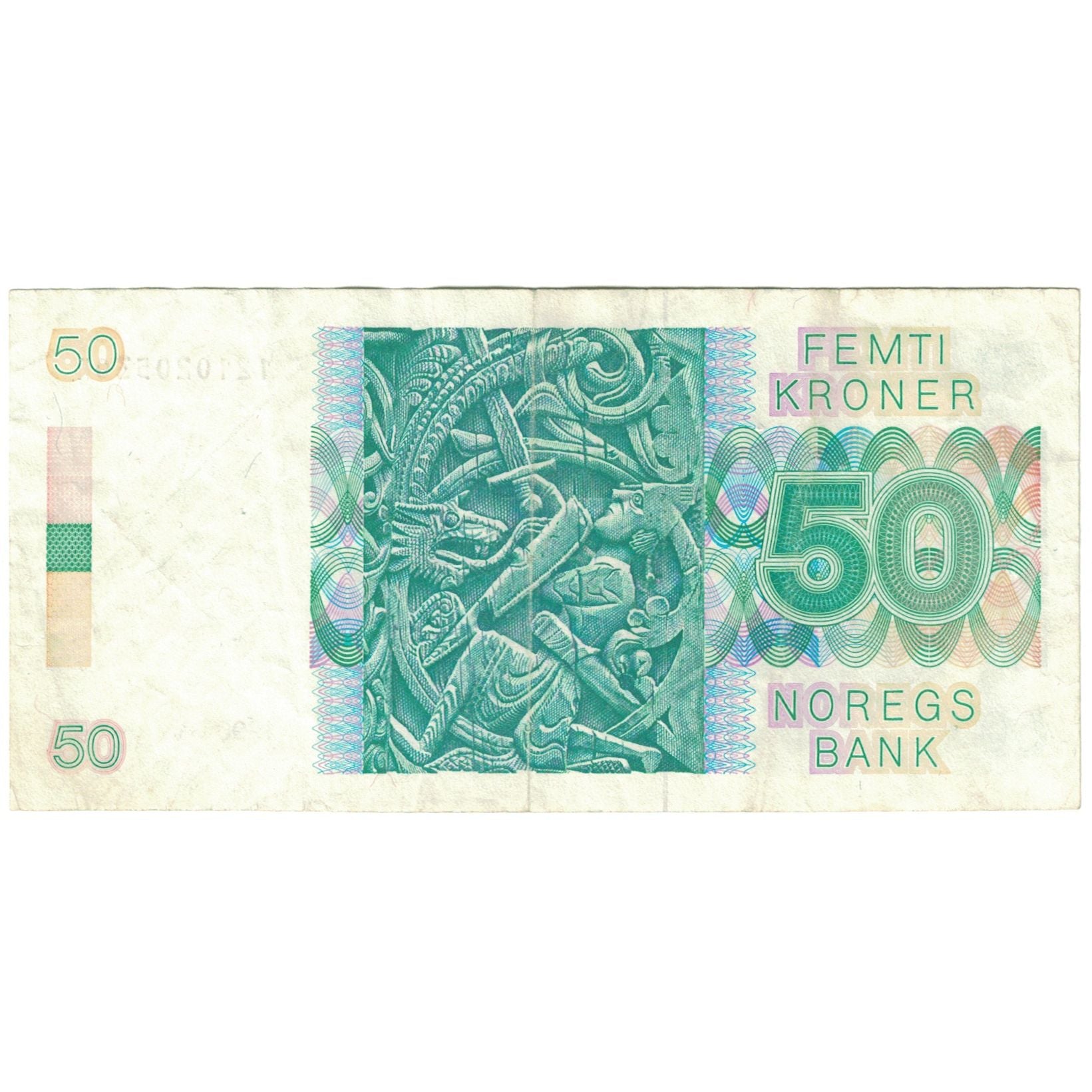Banknote, Norway, 50 Kroner, 1990, KM:42e, VF(20-25)