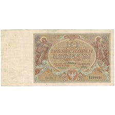 Banknote, Poland, 10 Zlotych, 1929, 1929-07-20, KM:69, VF(30-35)
