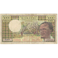 Banknote, Djibouti, 5000 Francs, KM:38d, EF(40-45)