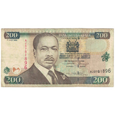 Banknote, Kenya, 200 Shillings, 2000, 2000-07-01, KM:38e, VF(20-25)