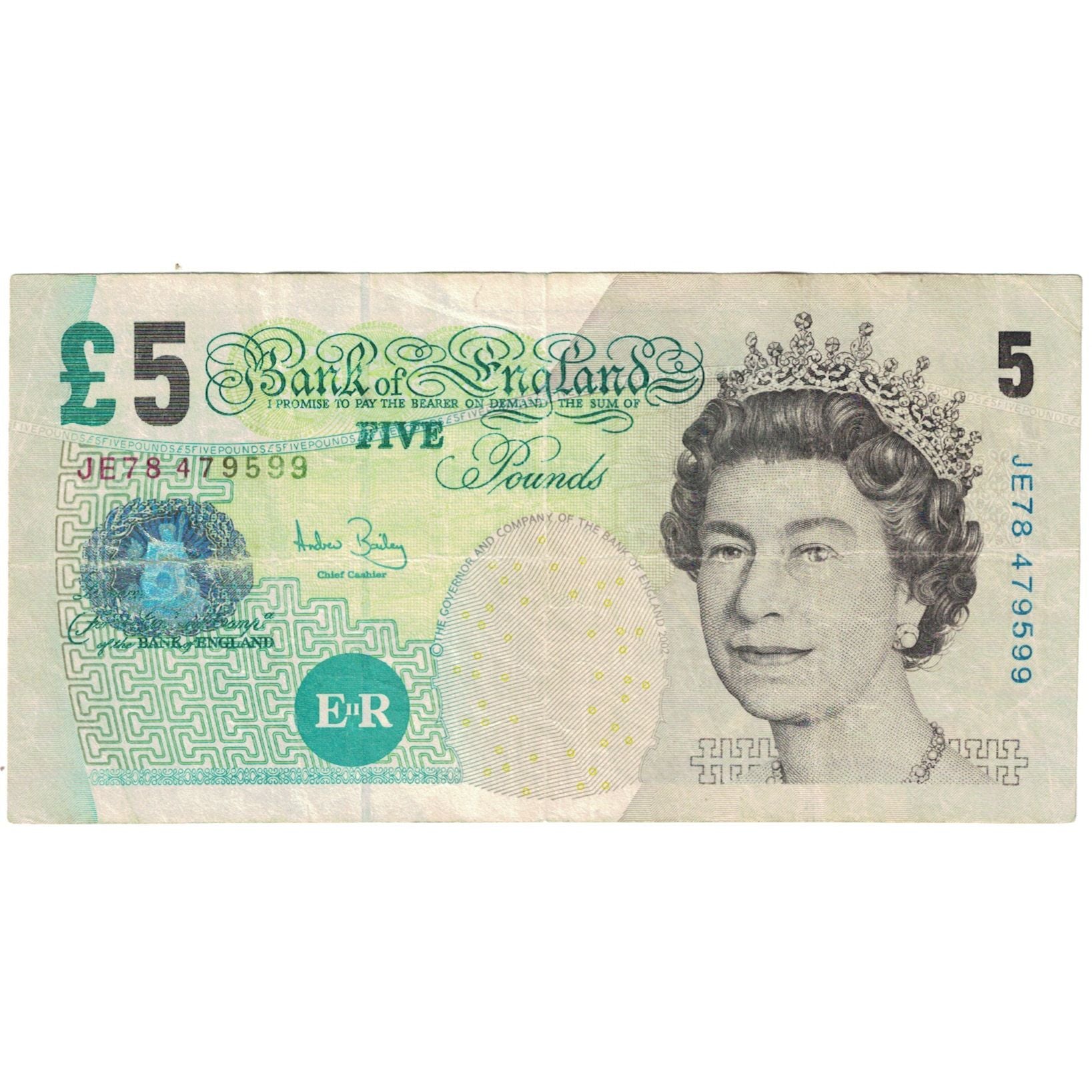 Banknote, Great Britain, 5 Pounds, Undated (2004), KM:391c, EF(40-45)