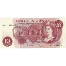 Geldschein, Großbritannien, 10 Shillings, 1960-1964, 1966-1970, KM:373c, VZ