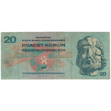 Banknote, Czechoslovakia, 20 Korun, 1970, 1970, KM:92, VF(20-25)
