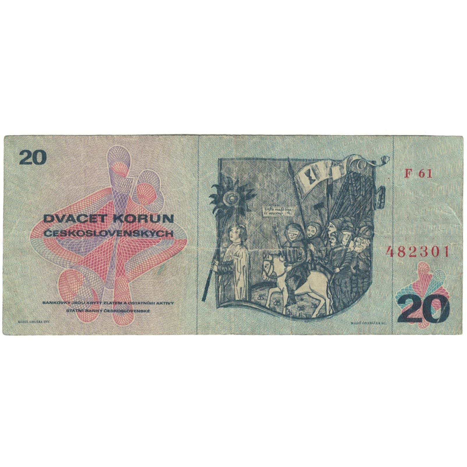 Banknote, Czechoslovakia, 20 Korun, 1970, 1970, KM:92, VF(20-25)