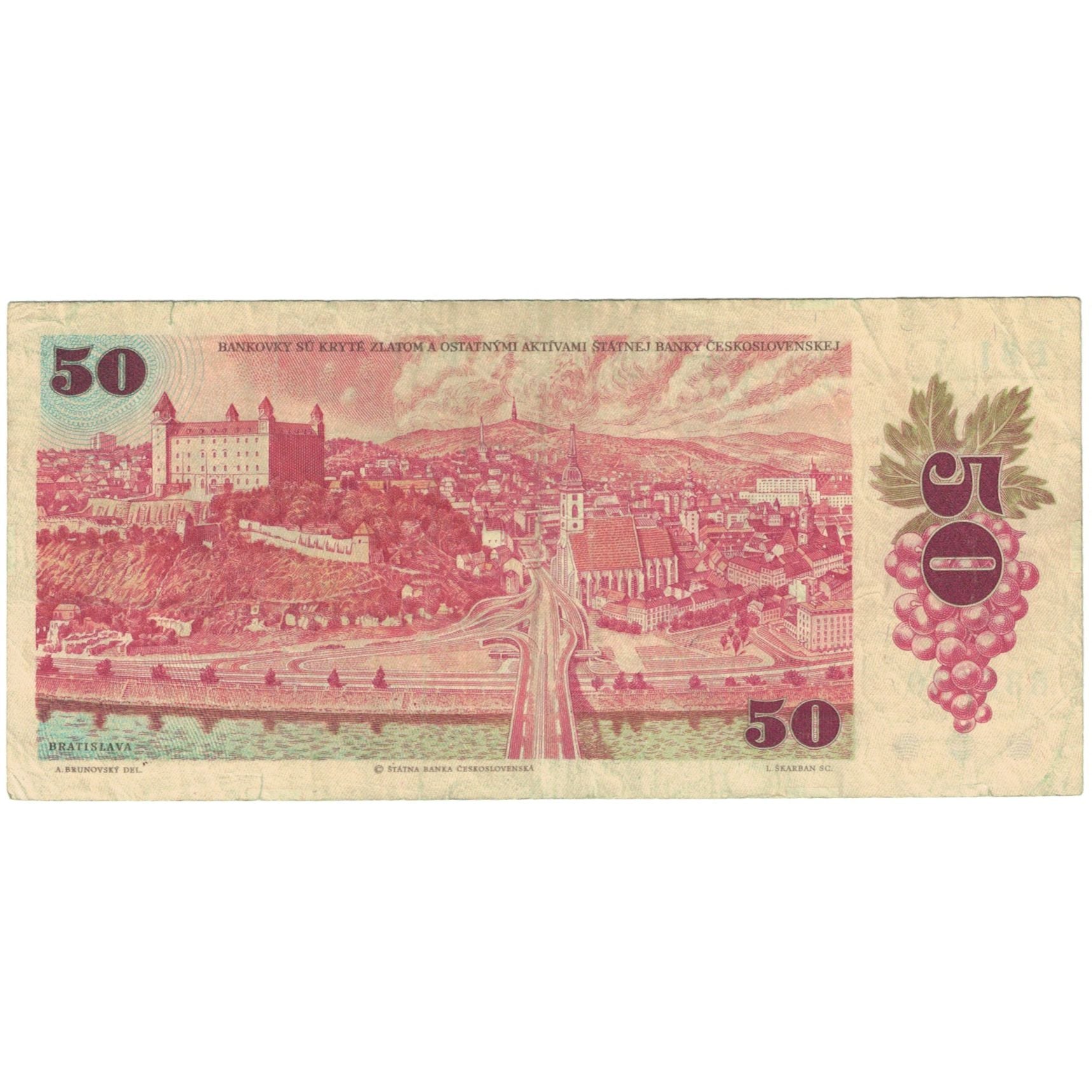 Banknote, Slovakia, 50 Korun, 1987, KM:16, VF(20-25)