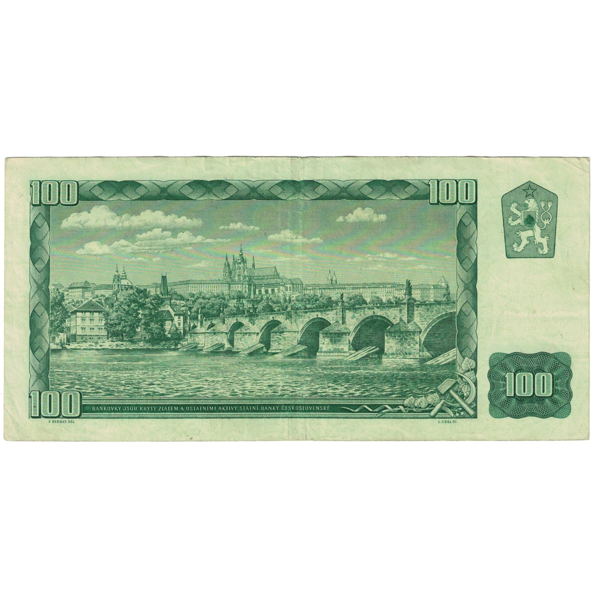 Billet, Tchécoslovaquie, 100 Korun, 1961, KM:91c, TB+