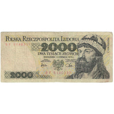 Banknot, Polska, 2000 Zlotych, 1979, 1979-06-01, KM:147b, VF(20-25)