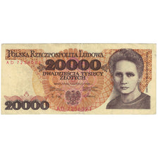Banknote, Poland, 20,000 Zlotych, 1989, 1989-02-01, KM:152a, VF(20-25)