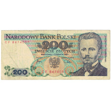 Banknote, Poland, 200 Zlotych, 1982, 1982-06-01, KM:144b, VF(20-25)