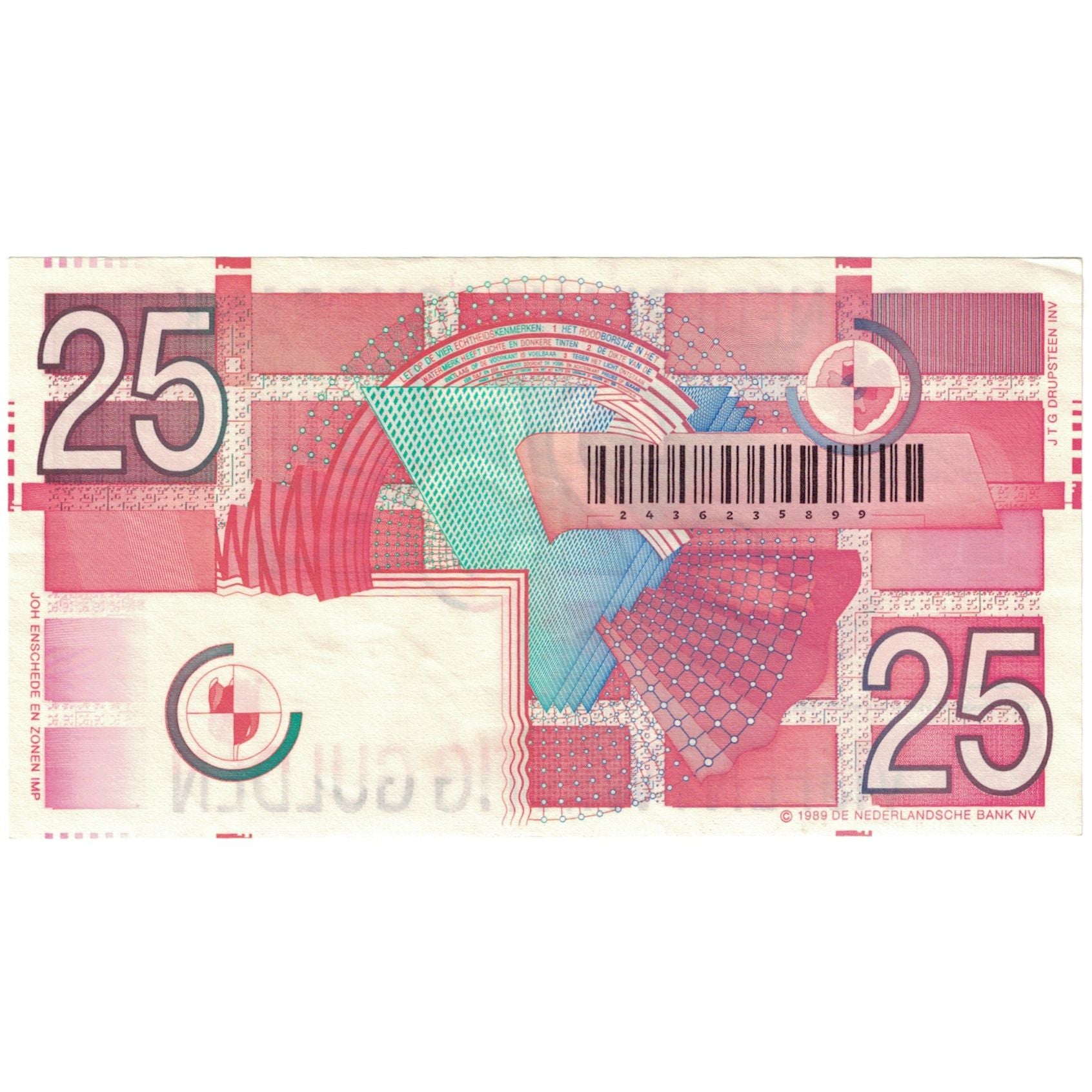 Banknote, Netherlands, 25 Gulden, 1978, 1978-09-20, KM:100, EF(40-45)