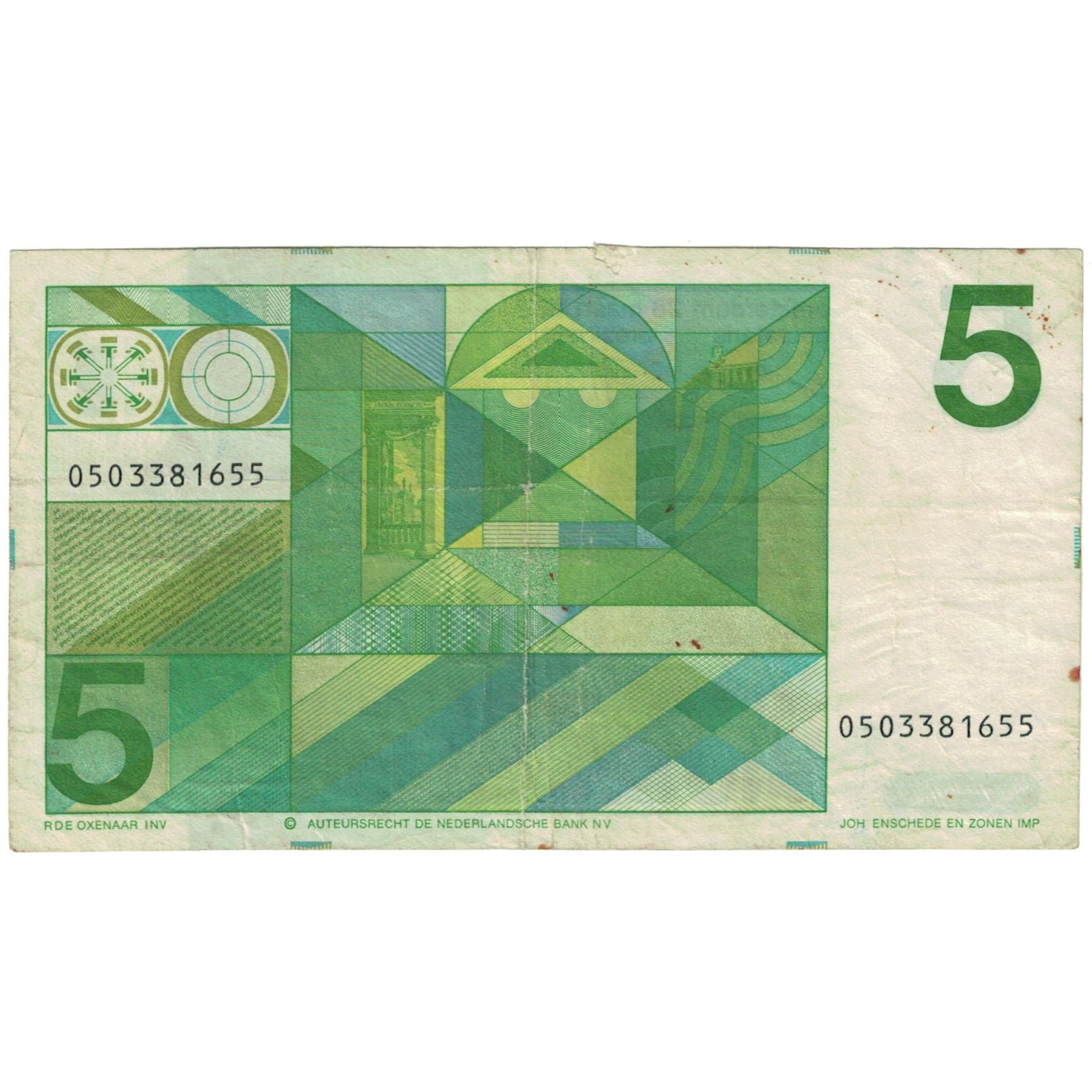 Banknote, Netherlands, 5 Gulden, 1973, 1973-03-28, KM:95a, VF(20-25)
