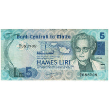 Banknote, Malta, 5 Liri, 1967, KM:38, EF(40-45)