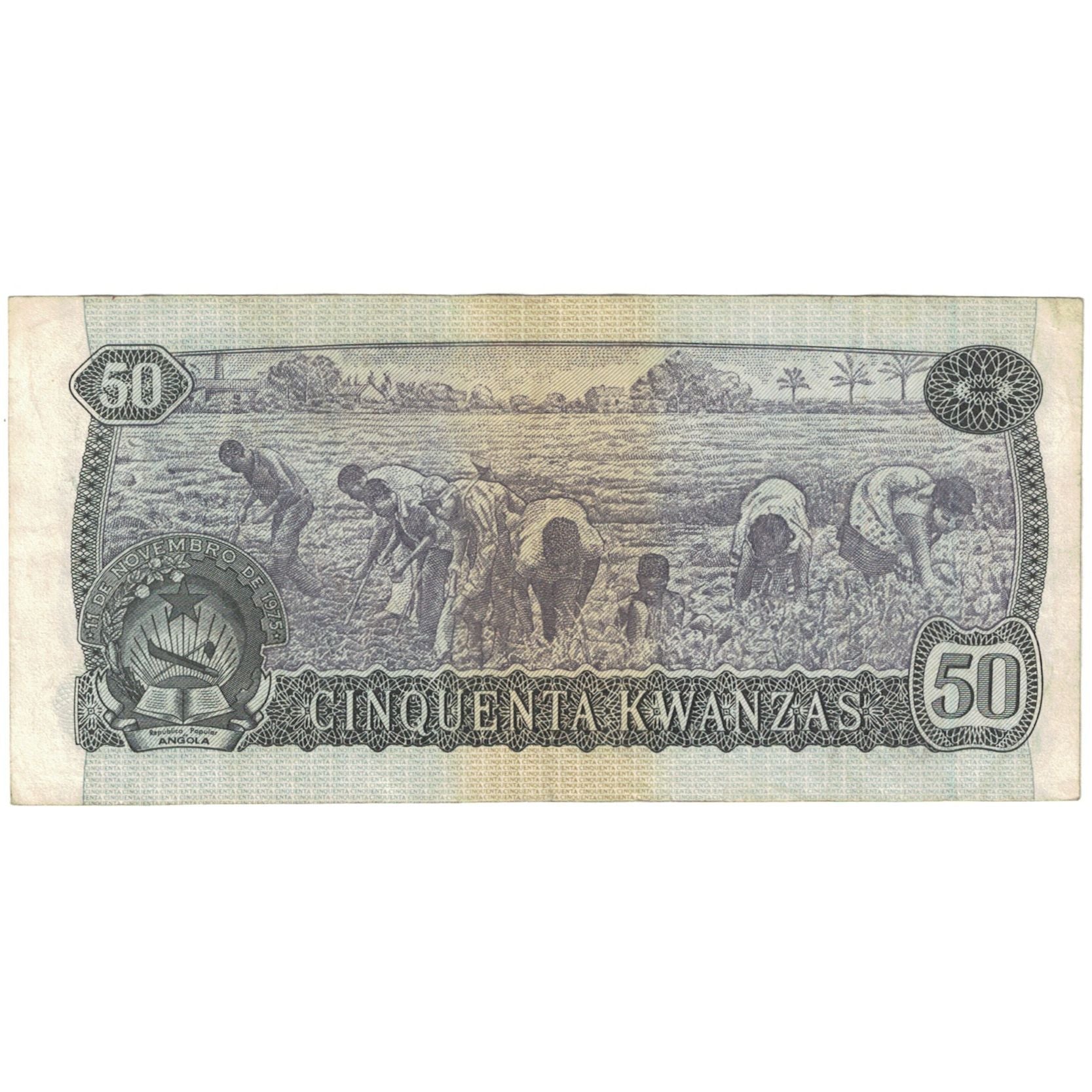 Banknote, Angola, 50 Kwanzas, 1976-11-11, KM:110a, VF(20-25)