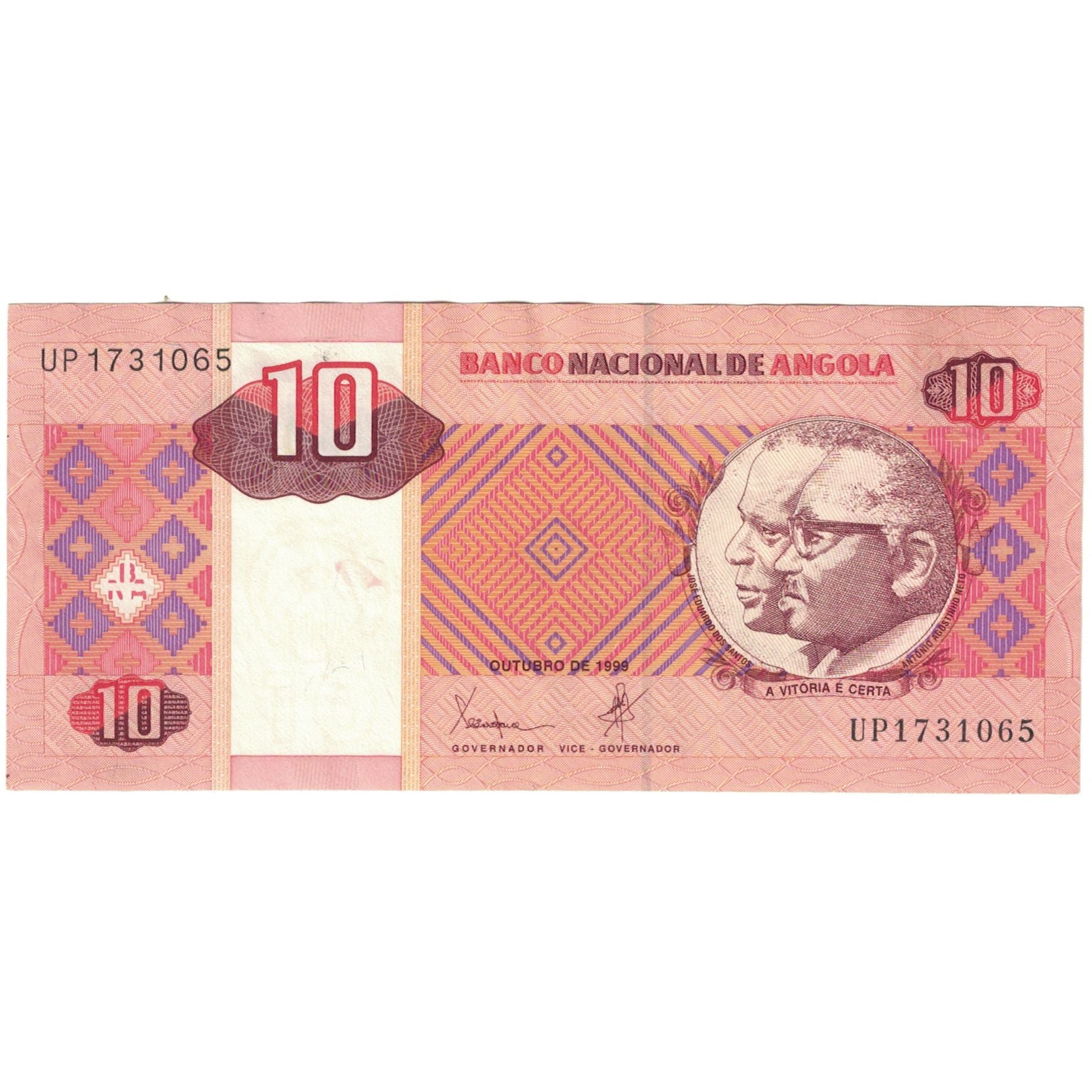 Banknote, Angola, 10 Kwanzas, 1999, 10.1999, KM:145a, EF(40-45)