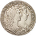 Grande-Bretagne, William and Mary, 1/2 Crown, 1689, TTB, Argent, KM:472.1
