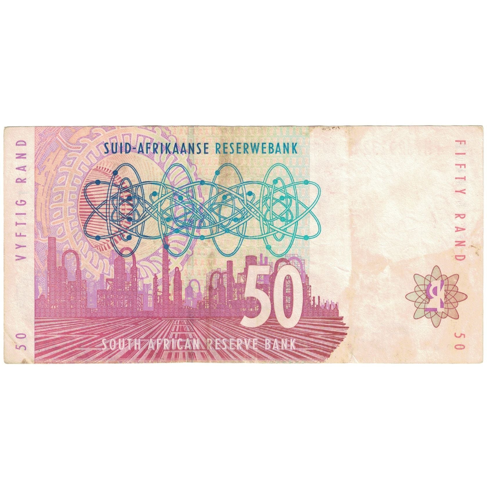 Banknote, South Africa, 50 Rand, KM:125a, VF(20-25)
