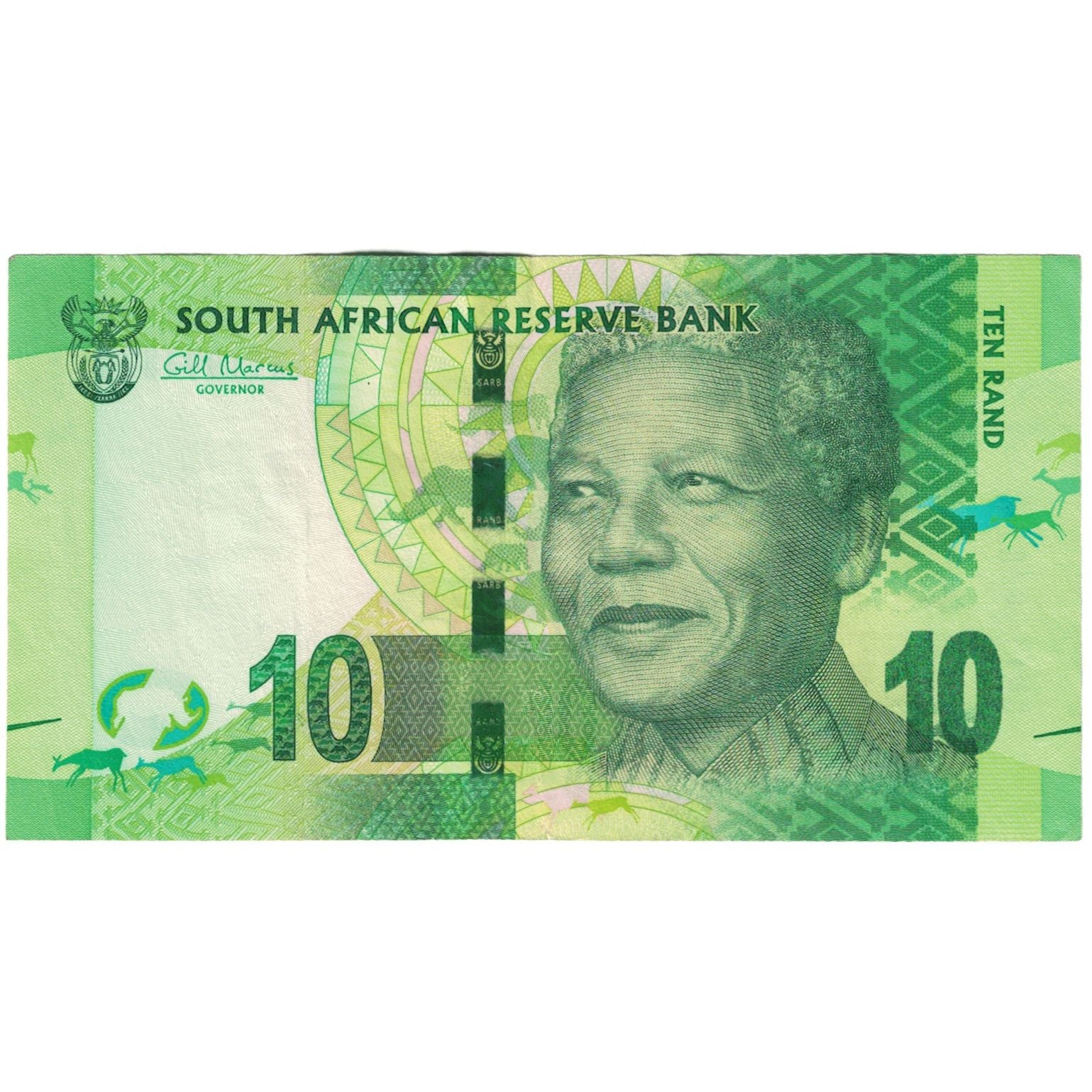 Banknote, South Africa, 10 Rand, 2012, KM:133, AU(55-58)
