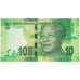 Banknote, South Africa, 10 Rand, 2012, KM:133, AU(55-58)