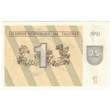 Banknot, Litwa, 1 (Talonas), 1991, KM:32a, EF(40-45)