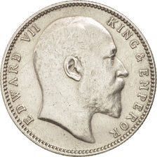 INDIA-BRITISH, Edward VII, Rupee, 1903, Calcutta, TTB, Argent, KM:508