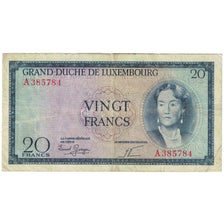 Banknote, Luxembourg, 20 Francs, Undated (1955), KM:49a, VF(20-25)