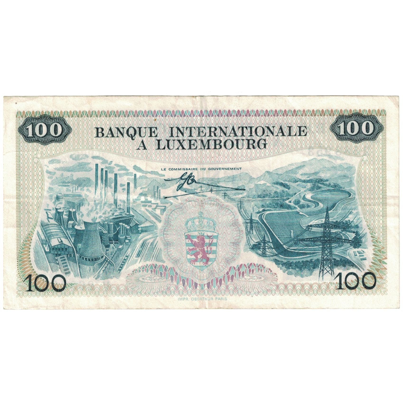 Banknote, Luxembourg, 100 Francs, 1968, 1968-05-01, KM:14A, EF(40-45)