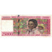 Banknote, Madagascar, 25,000 Francs = 5000 Ariary, KM:82, EF(40-45)
