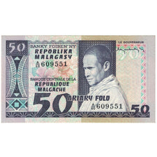 Banknote, Madagascar, 50 Francs = 10 Ariary, Undated (1974-75), KM:62a