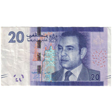 Billet, Maroc, 20 Dirhams, KM:68, TTB