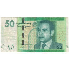 Billet, Maroc, 50 Dirhams, KM:75, TTB