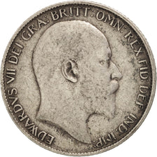 Coin, Great Britain, Edward VII, 6 Pence, 1910, EF(40-45), Silver, KM:799