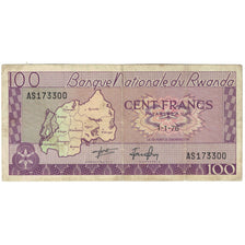 Banknote, Rwanda, 100 Francs, 1976, 01-01-1976, KM:8d, VF(20-25)