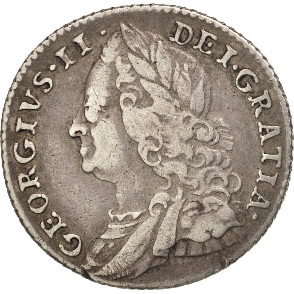 Great Britain, George II, 6 Pence, 1758, EF(40-45), Silver, KM:582.2