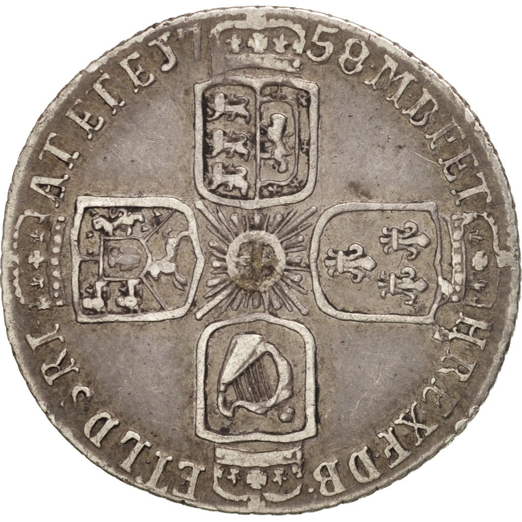 Great Britain, George II, 6 Pence, 1758, EF(40-45), Silver, KM:582.2