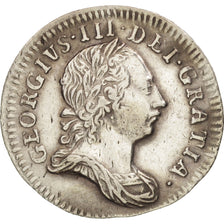 Gran Bretagna, George III, 3 Pence, 1762, BB+, Argento, KM:591