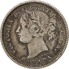 Moneta, Canada, Victoria, 10 Cents, 1899, MB+, Argento, KM:3