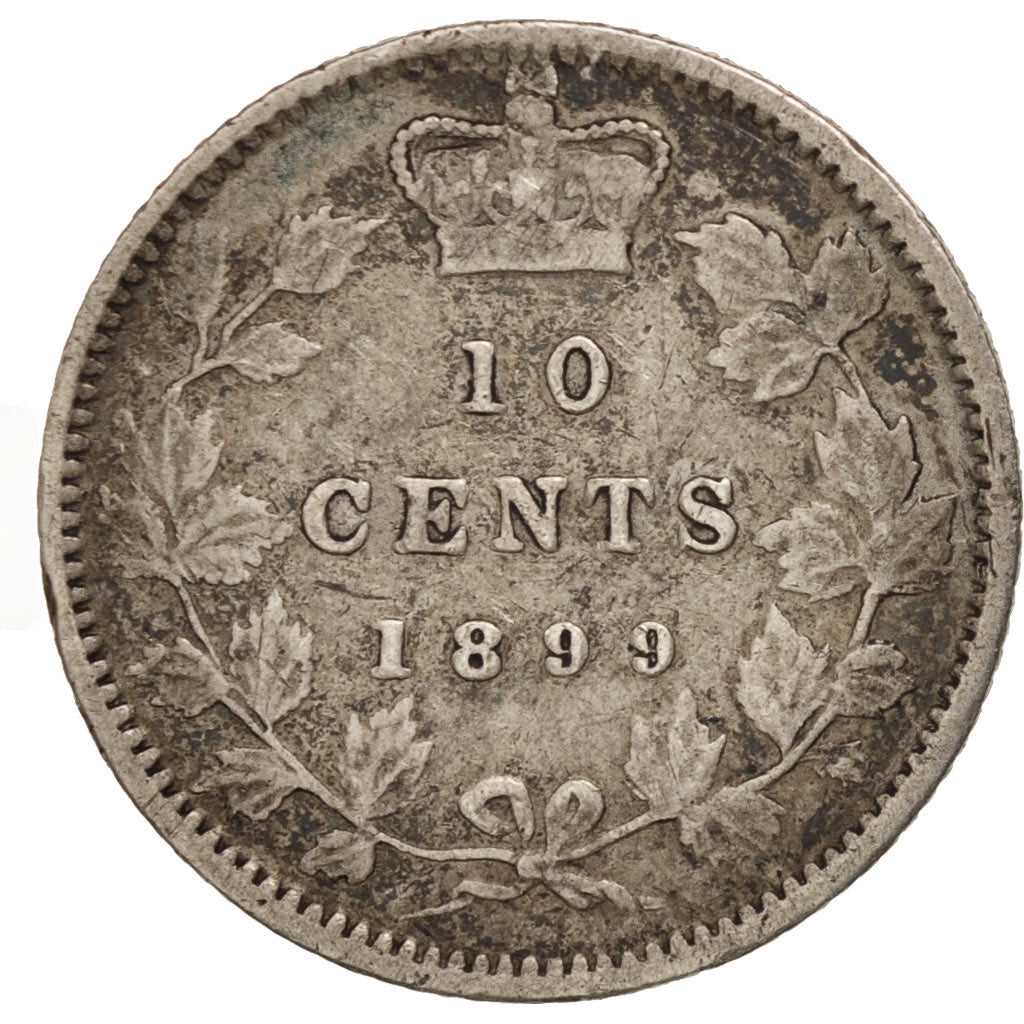 Coin, Canada, Victoria, 10 Cents, 1899, VF(30-35), Silver, KM:3