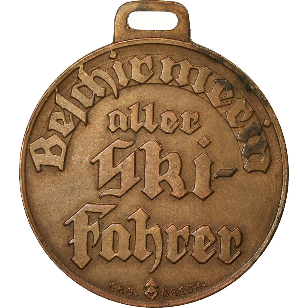 Germany, Medal, Skadi, Die Skigottin, MS(60-62), Bronze