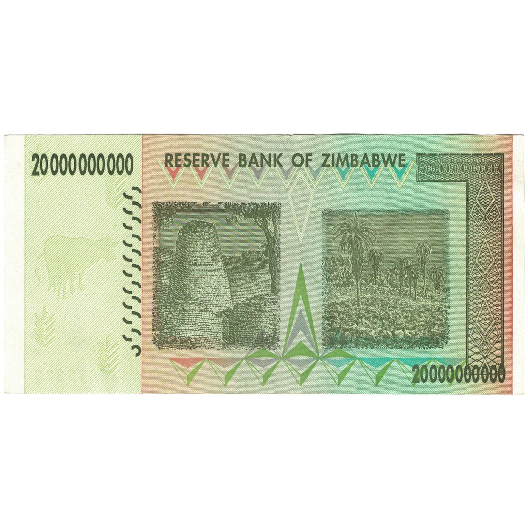Banknote, Zimbabwe, 20 Trillion Dollars, 2008, KM:89, AU(55-58)