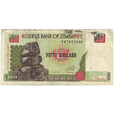 Banknote, Zimbabwe, 50 Dollars, 1994, KM:8a, VG(8-10)