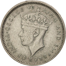 MALAYA, 10 Cents, 1945, AU(50-53), Silver, KM:4a