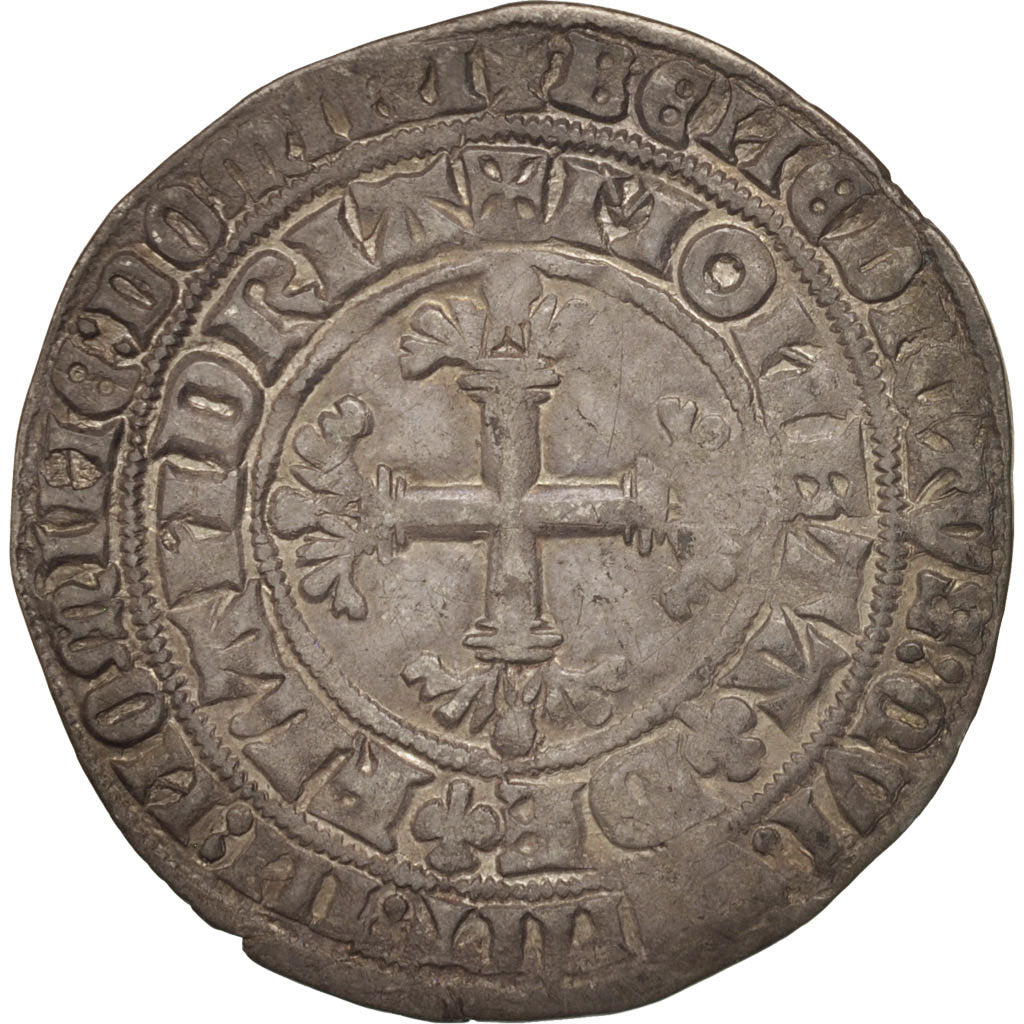 FLANDERS, Louis II, Double gros ou botdraeger, EF(40-45), Silver, Boudeau 2232