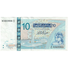 Banconote, Tunisia, 10 Dinars, KM:90, SPL-