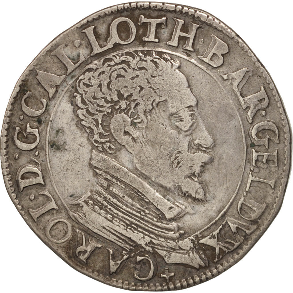 Coin, FRENCH STATES, LORRAINE, Charles III, Teston, Teston, Nancy, EF(40-45)
