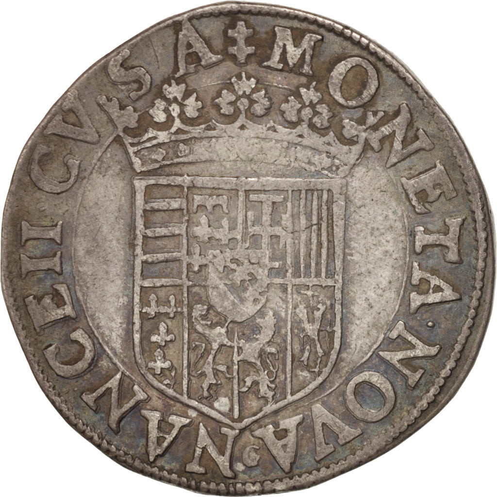 Coin, FRENCH STATES, LORRAINE, Charles III, Teston, Teston, Nancy, EF(40-45)