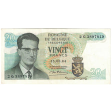 Billete, 20 Francs, 1964, Bélgica, 1964-06-15, KM:138, EBC