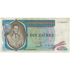 Billet, Zaïre, 10 Zaïres, 1977, 1977-10-27, KM:23a, TTB