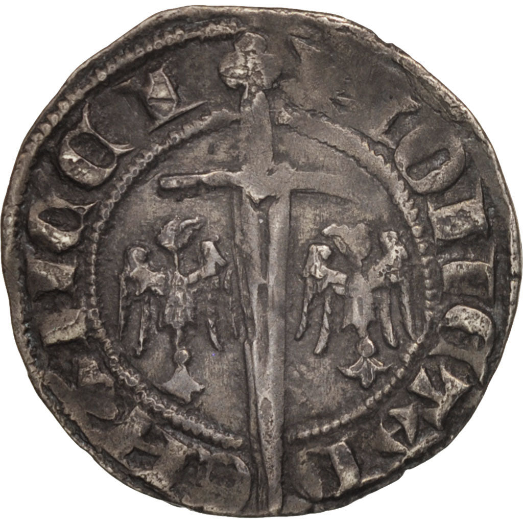 LORRAINE, Thibaut II, Quart de Gros or Spadin, EF(40-45), Silver