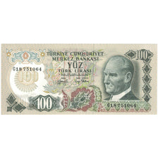 Banknote, Turkey, 100 Lira, KM:189a, AU(55-58)