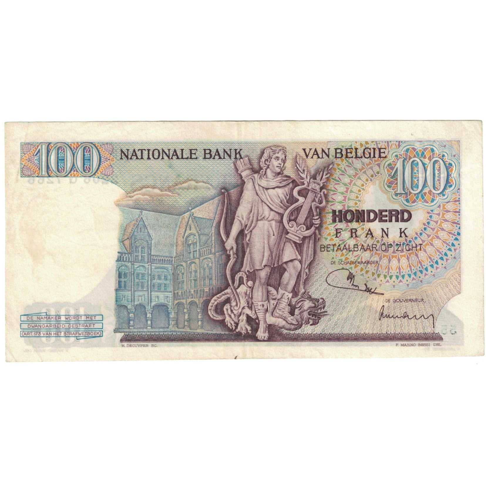 Banknote, Belgium, 100 Francs, 1974, 1974-05-30, KM:134b, EF(40-45)